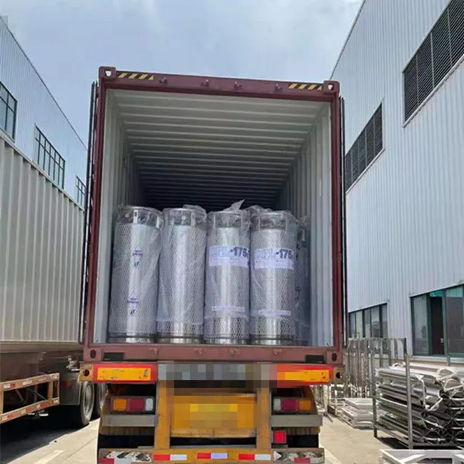 210L 2.88Mpa Mobile Flask LN2 LAR LO2 Storage Dewar For Laser Cutting