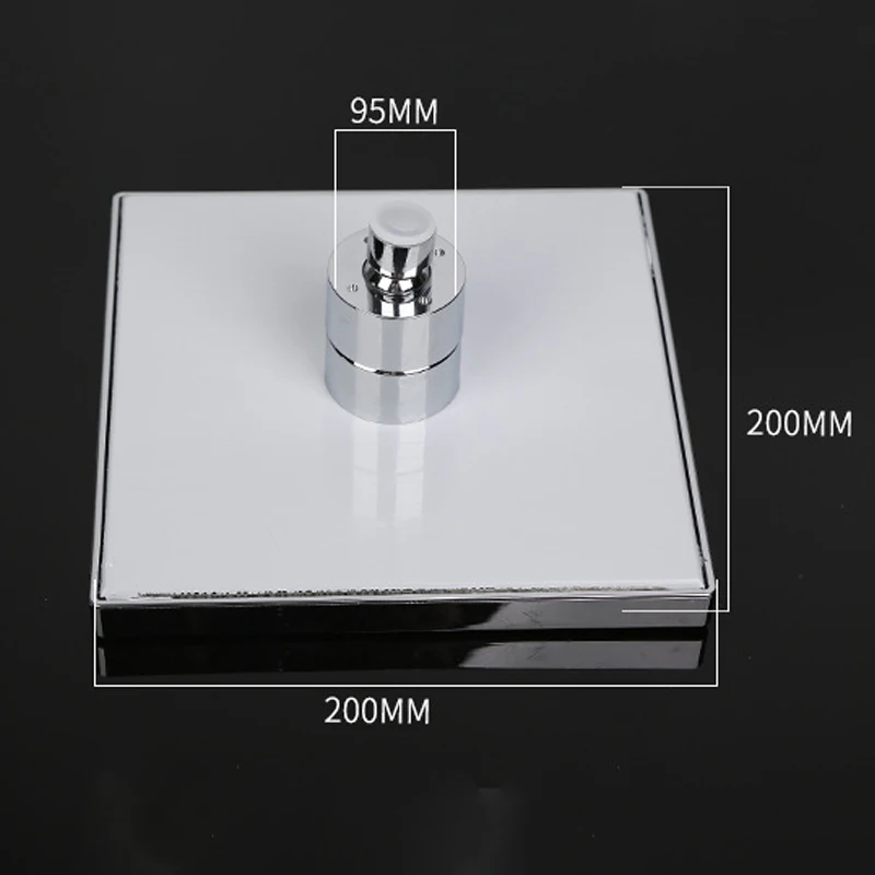 Brass Led Color Changes Shower Head 12' Square Rainfall Ceiling Head