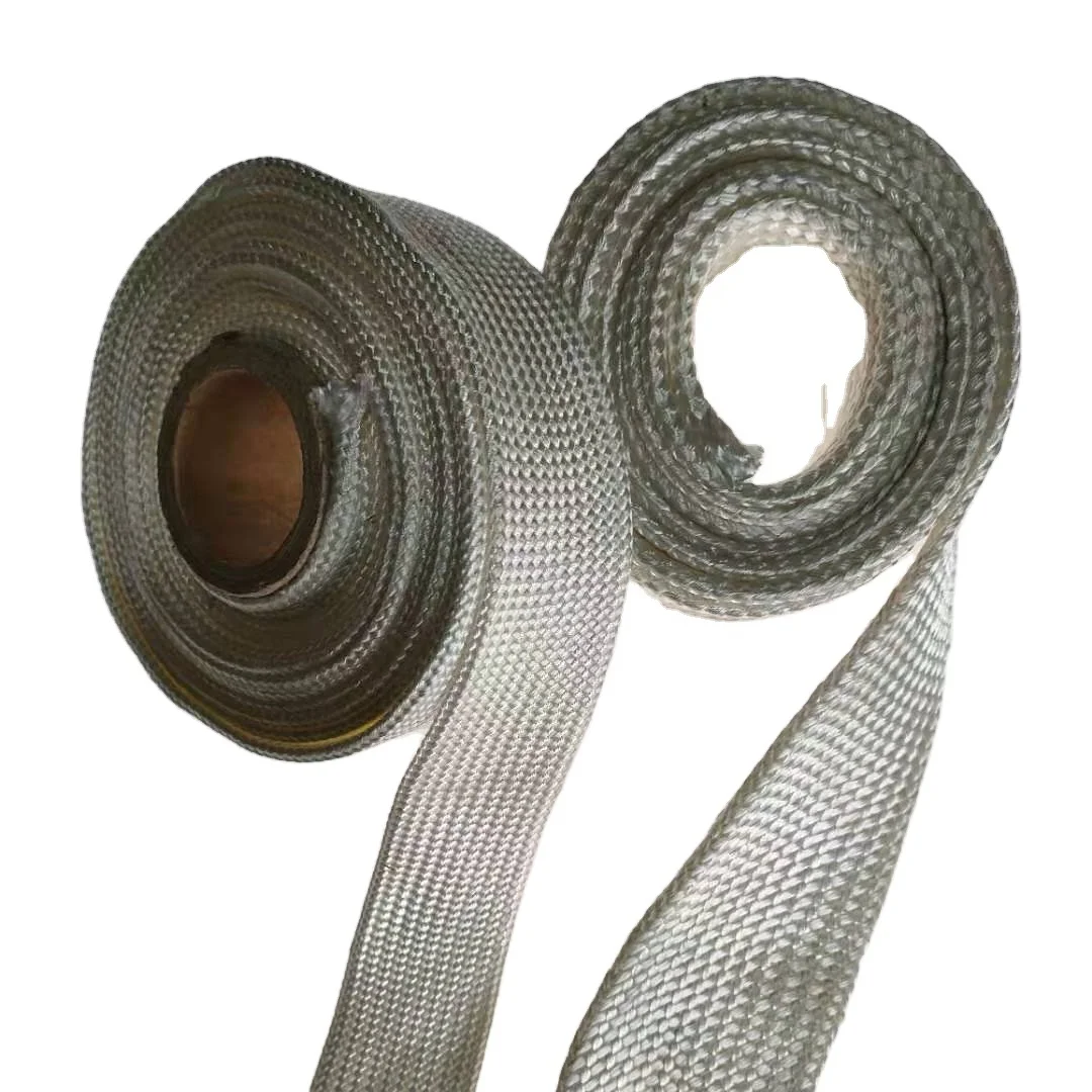 High Silica Fiber Braided Sleeve For Hose And Cable Heat Protection