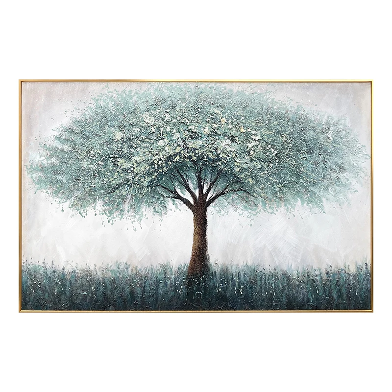 Newest Chinese Creative Tree Abstract Oil Painting on Canvas for Home Decor Hotel Project