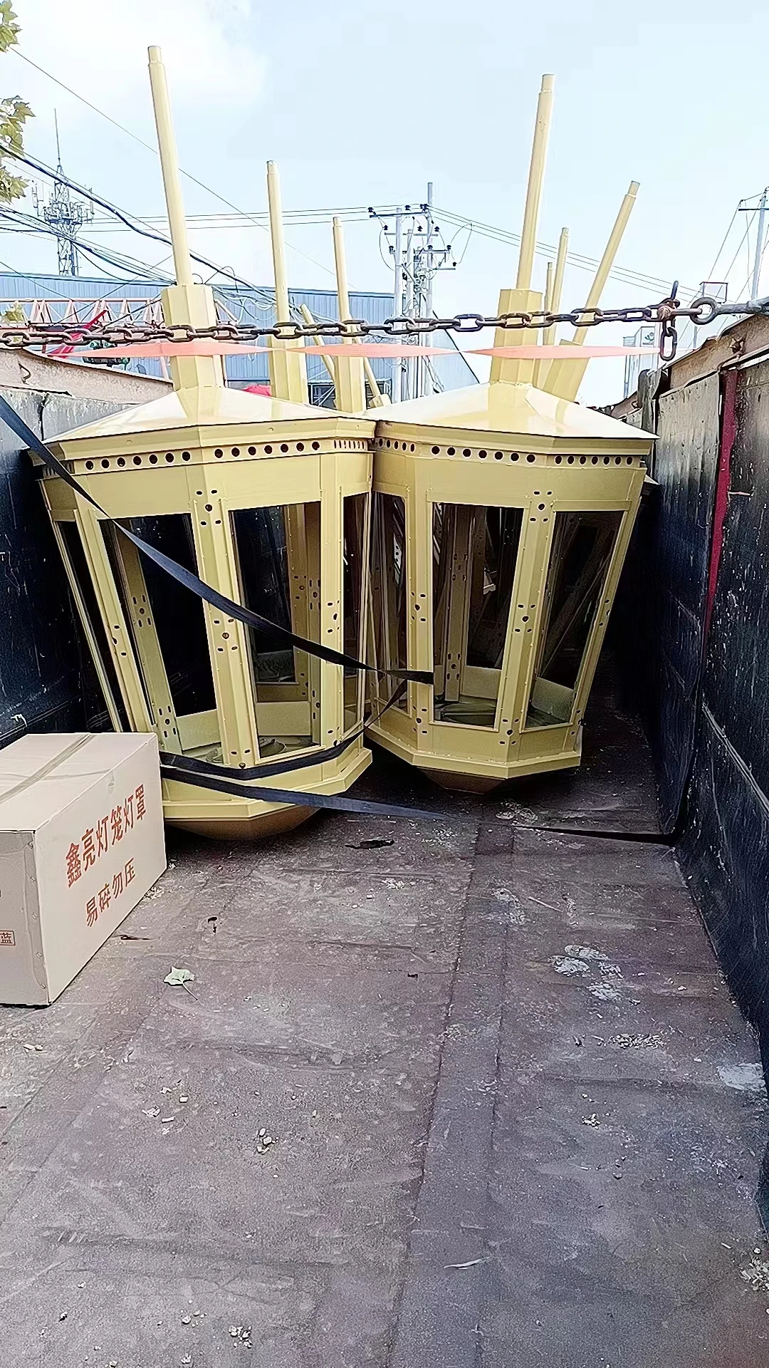 Outdoor Chinese Style Garden Lighting LED Solar Powered Landscape Light for Garden Path Aluminum & Plastic Body Lawn Lamp