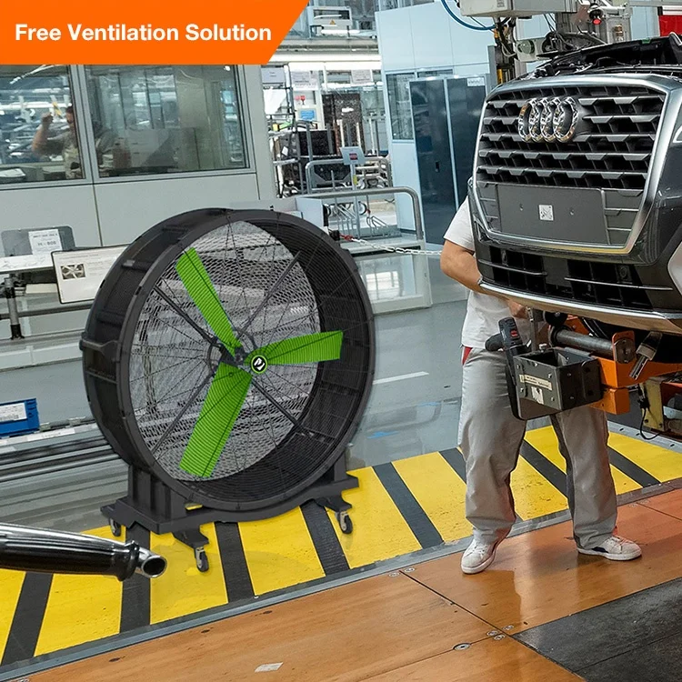 600w big air 48inch floor industrial drum fan