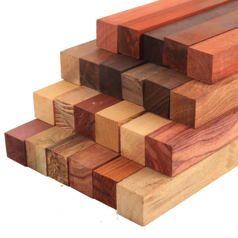 factory DIY Wooden Crafts Beads Manual Lathe Making Ebony Rosary Square Wood Pen Blanks for Wood turning