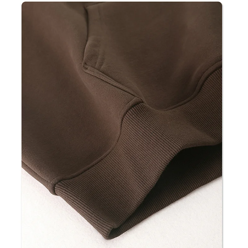 YWGH puff letter oversized hoodie 80 cotton 20 polyester cotton heavyweight hoodie 500 gsm drop shoulder custom hoodies