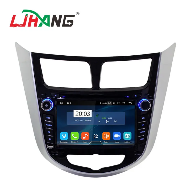 LJHANG PX5 android 12 4+64G car dvd player for HYUNDAI VERNA/ACCENT/SOLARIS 2011-2012 radio multimedia stereo gps navigation