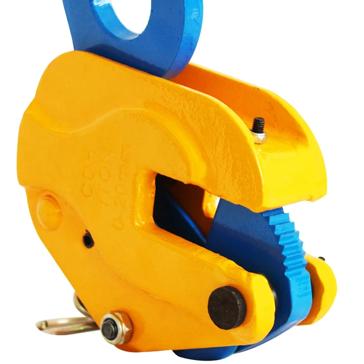 NEW good quality Aluminum Beam Die forging vertical crane 5 Ton Universal Plate Clamp made in China Lifting tongs