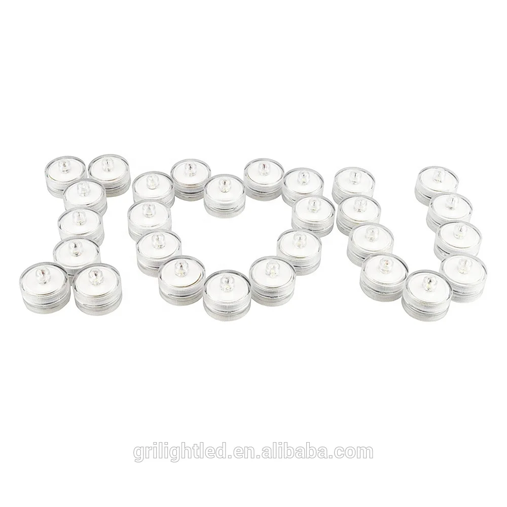 RGB colors Luces Led Decoracion Led Candle Light Led Submersible Light