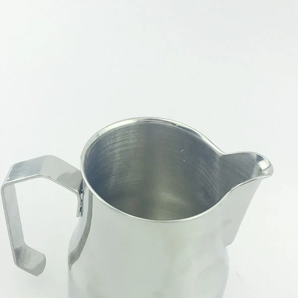 custom logo espresso tools special shape silver milk foaming jug Coffee Barista Frother Milk Pitcher Jug