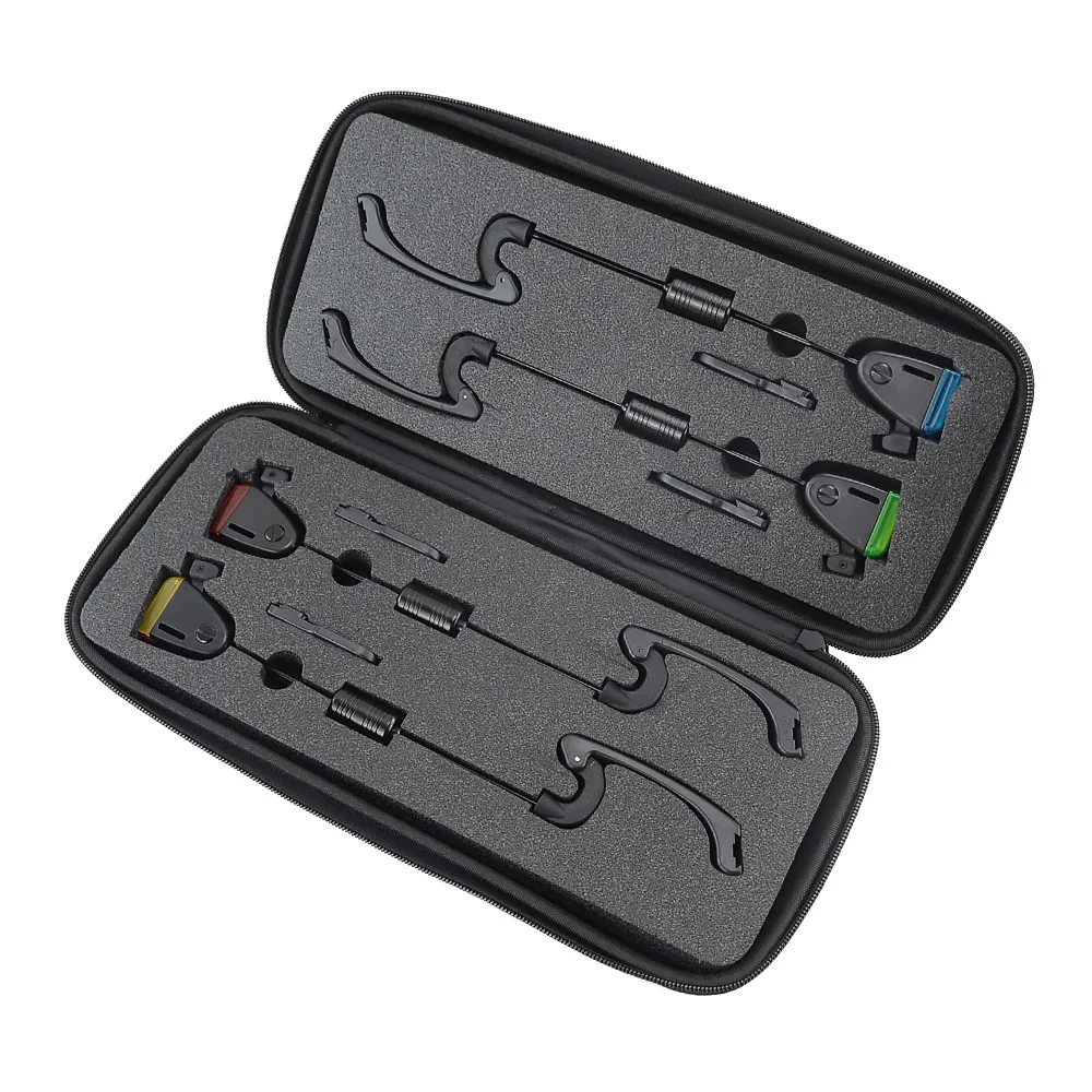 LED Carp Fishing Swingers Set in Case Fishing Alarm Bite Indicators