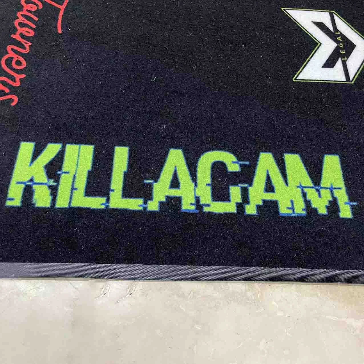 Customized 3D Printed Carpet KTM Kawasaki Motorcycle Garage Floor Mats Rubber