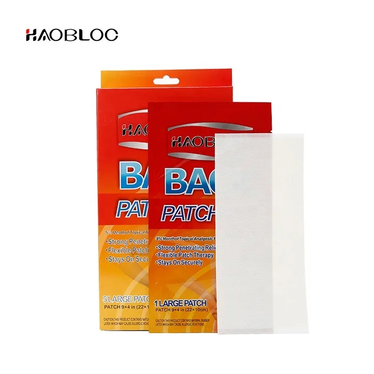 First aid herbal plasters muscle peppermint oil pain relief patch