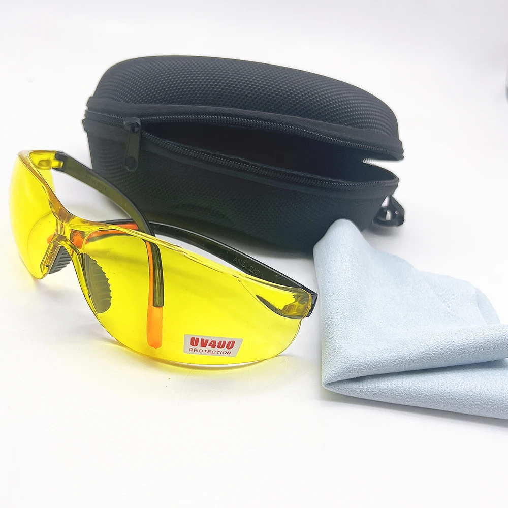 OEM Box UVC disinfection lamp UV protection glasses 395NM anti-blue light violet flashlight goggles UV lamp protective glasses