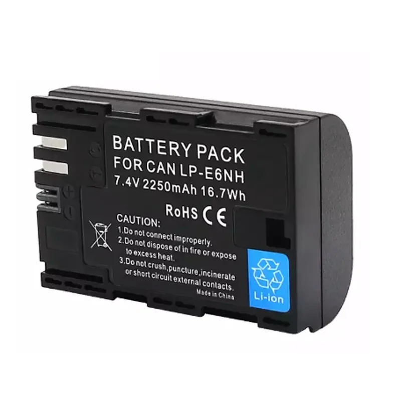 LPE6N Camera Battery for EOS R 5D Mark IV III 5DS 5DSR 6D 5D 7D Mark II 90D 80D 70D 60D 60Da Batteries