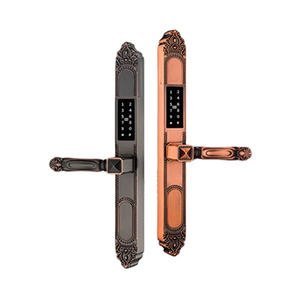 New Retro Style Smart Aluminum Outdoor Door Lock Waterproof IP65  TTlock App Fingerprint Password Key Card Door Locks