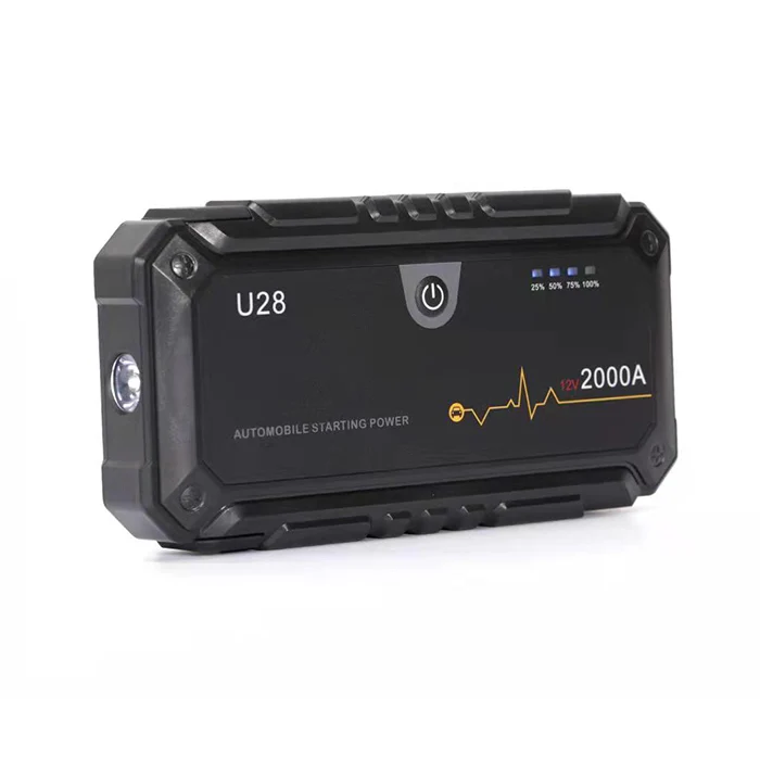 Jump Starter Car Battery Booster 16000Mah 18000Mah 2000A Peak Current Auto Emergency Tools With LED Smart Clamp Vehicle Starting