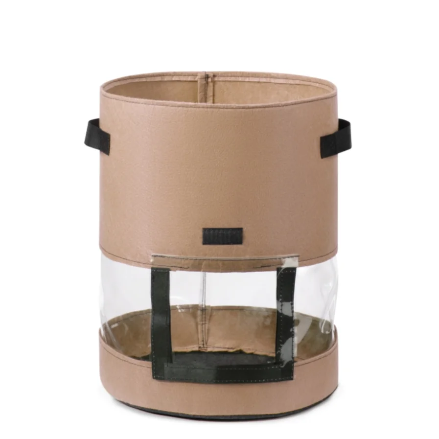 Hot selling WFB-01 Non-woven Fabric 30D*35H(7Gallon) black 335G piece tomato bag