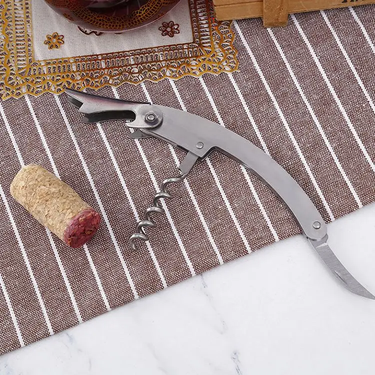 Top Seller 2023Factory Sale Bar Tools 4pcs Wine Bottle Opener Set Wine Opener Kit Vacuum Stopper Corkscrew Gift Box