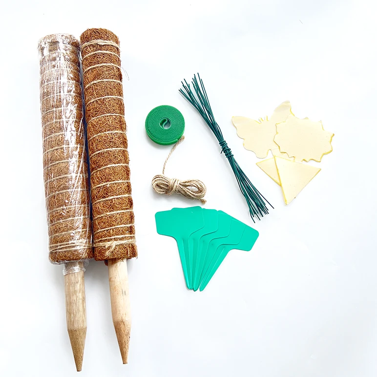 Plastic Coir Moss Pole 40cm Indoor Plant Grow Up Support Stackable Moss Poles Made By Coco For Christmas Climbing Plants