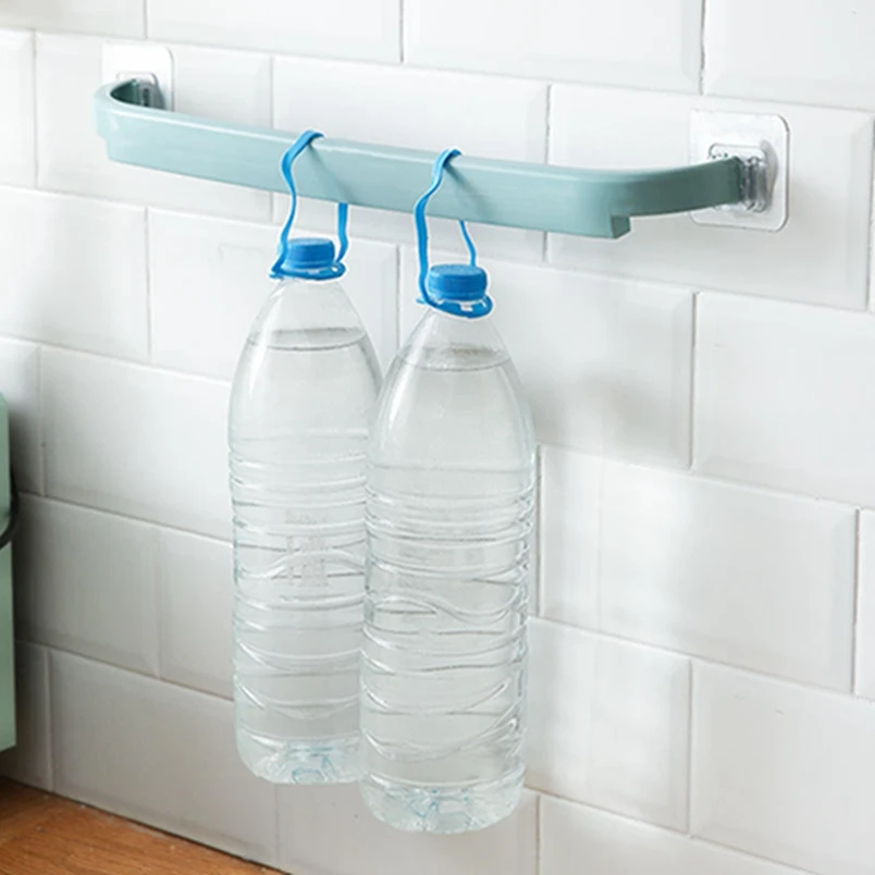 High Quality Cheap Self-adhesive Rack Holder Plastic Bathroom Corner Towel Hanger Plastic Wall Mounted Bathroom Towel Bar Shelf