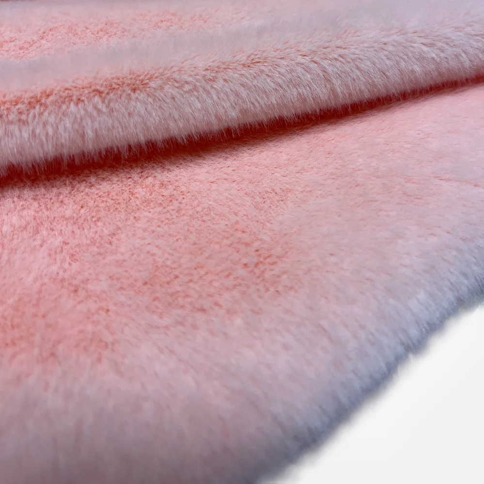 Textile Manufacture Premium Faux Fur Smooth Fabric Minky Faux Rabbit Fur 10mm Clothing Fabric for Fashion Accessories Toys Coat