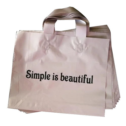 Cheap Printed Plastic Shopping Bags Christmas Self Sealing Logo Gift Bags for Stores