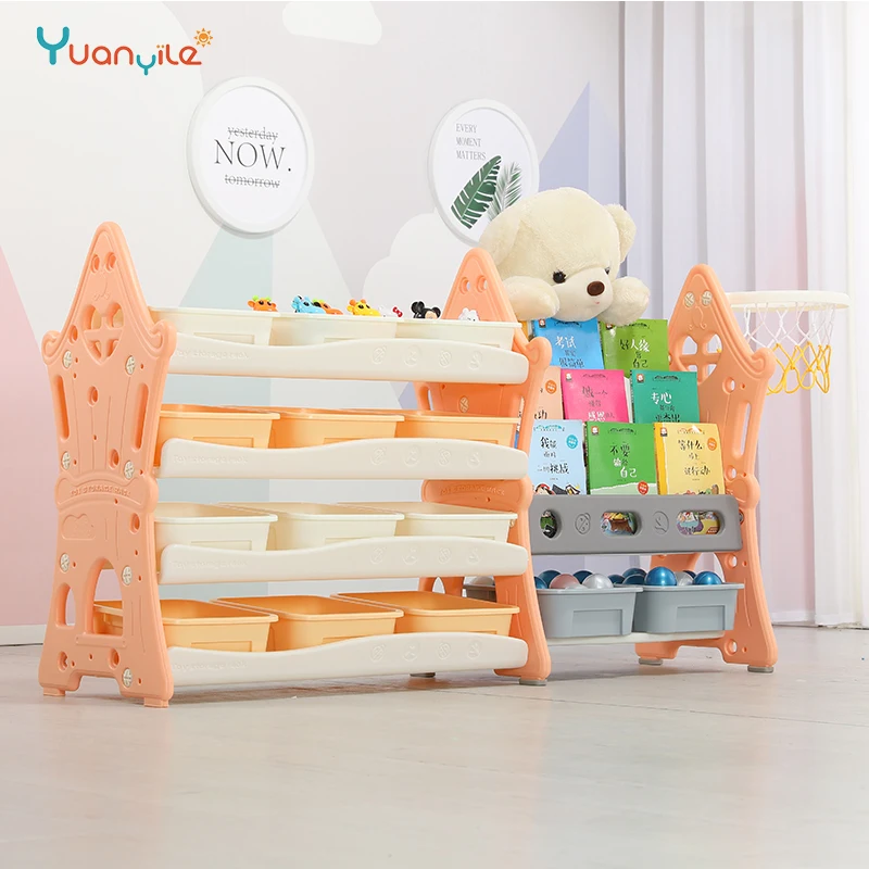 YUANYILE  modern plastic child Book Storage Organizer Display kids book rack bookshelf