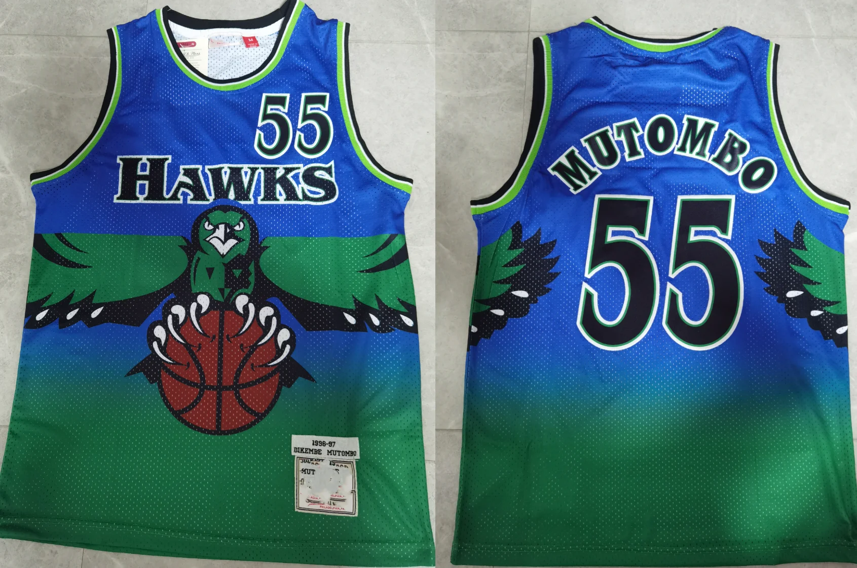 Wholesale 2021-22 75th Wholesale Cheap Yellow Basketball Jersey Atlanta 11 Young 55 Mutombo