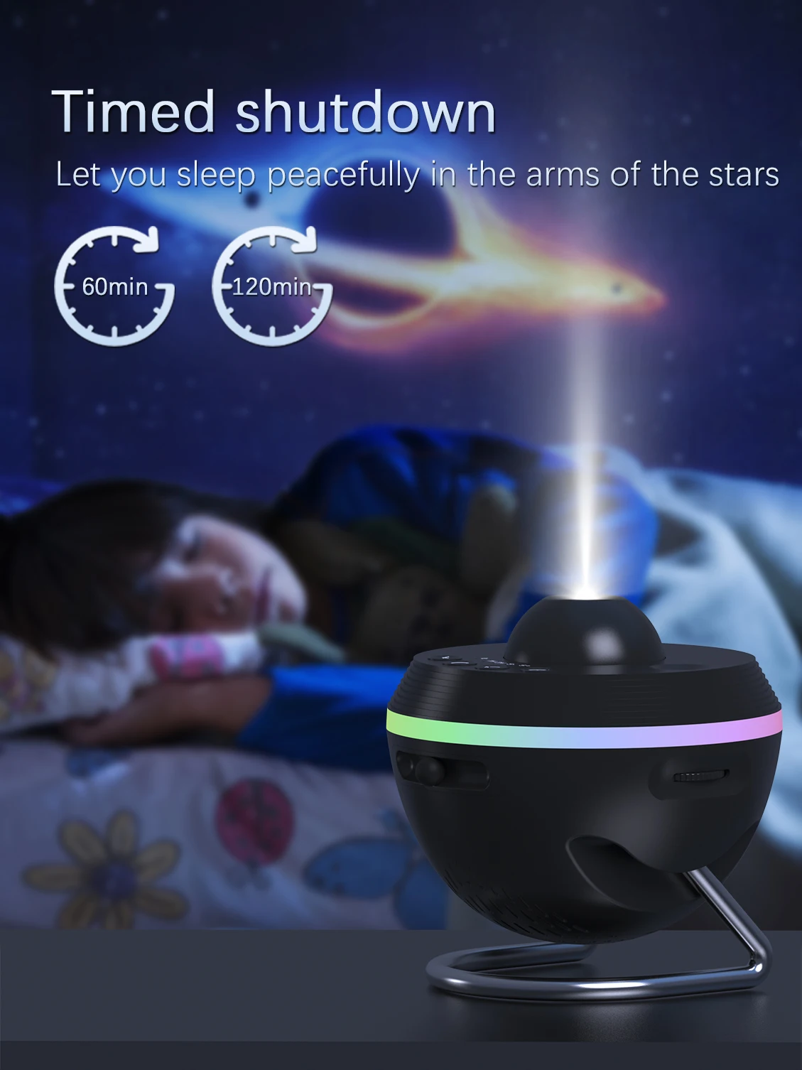 Customised HD 4K Pattern Star Projector Galaxy Projector Night Lamp Kids Gifts Item Set with Meteor for Girls Boy Birthday