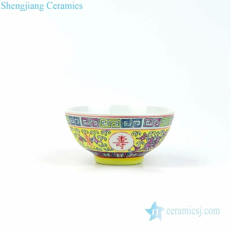RZPW02-03-A/B Qing Dynasty reproduction royal red famille rose porcelain bowl