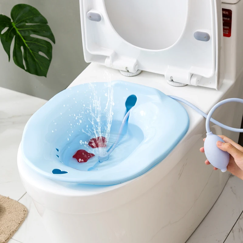 Best Selling Hip Bath Sitz Bath Washing Hip Basin Folding Portable Bidet Fits Yoni Steam Seat Care Basin Bathroom