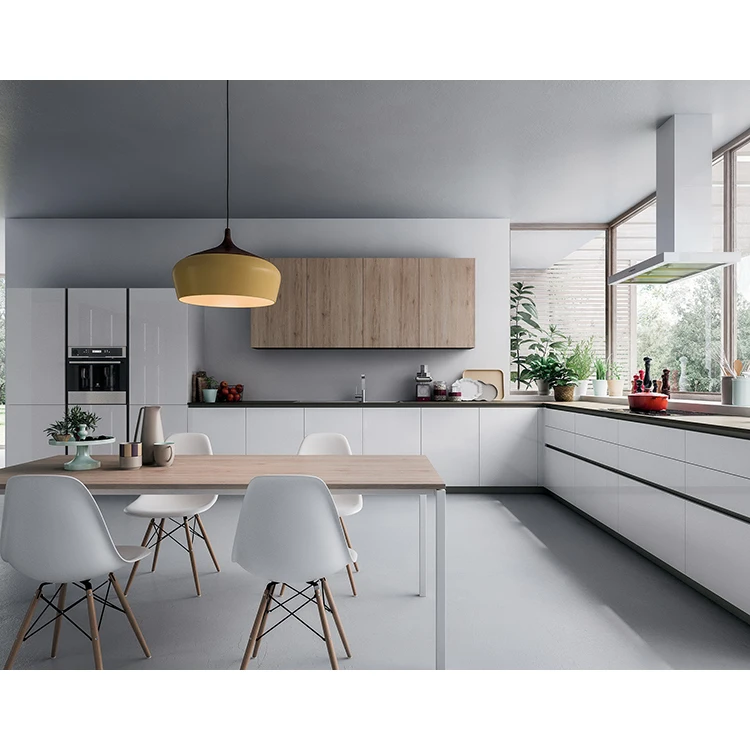 Kitchen furniture 3d modern lacquer designs tailor kitchen cabinet