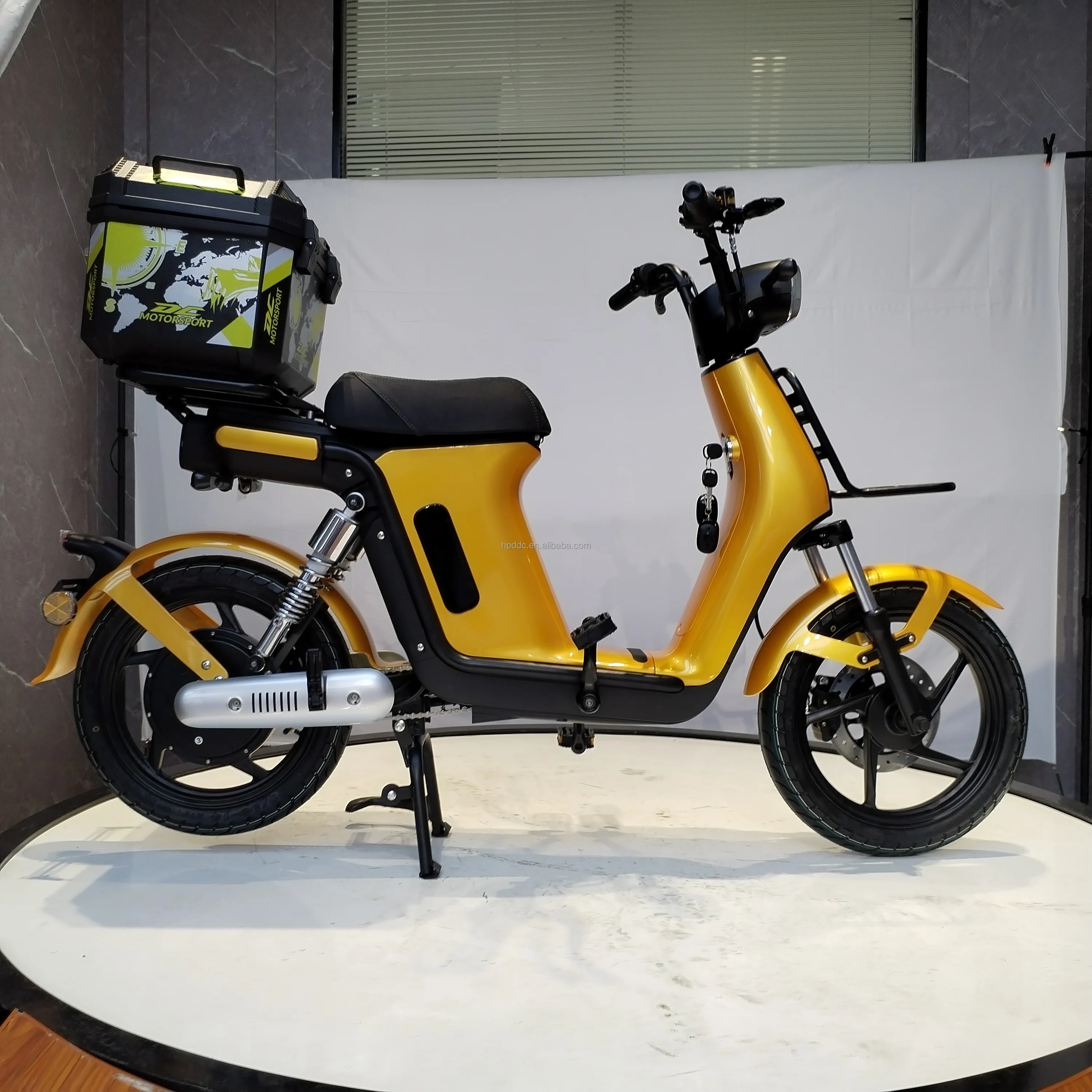 52AH 2600 lithium battery electric moped long range delivery 48L box e bike electric scooters max 45km/h take-out