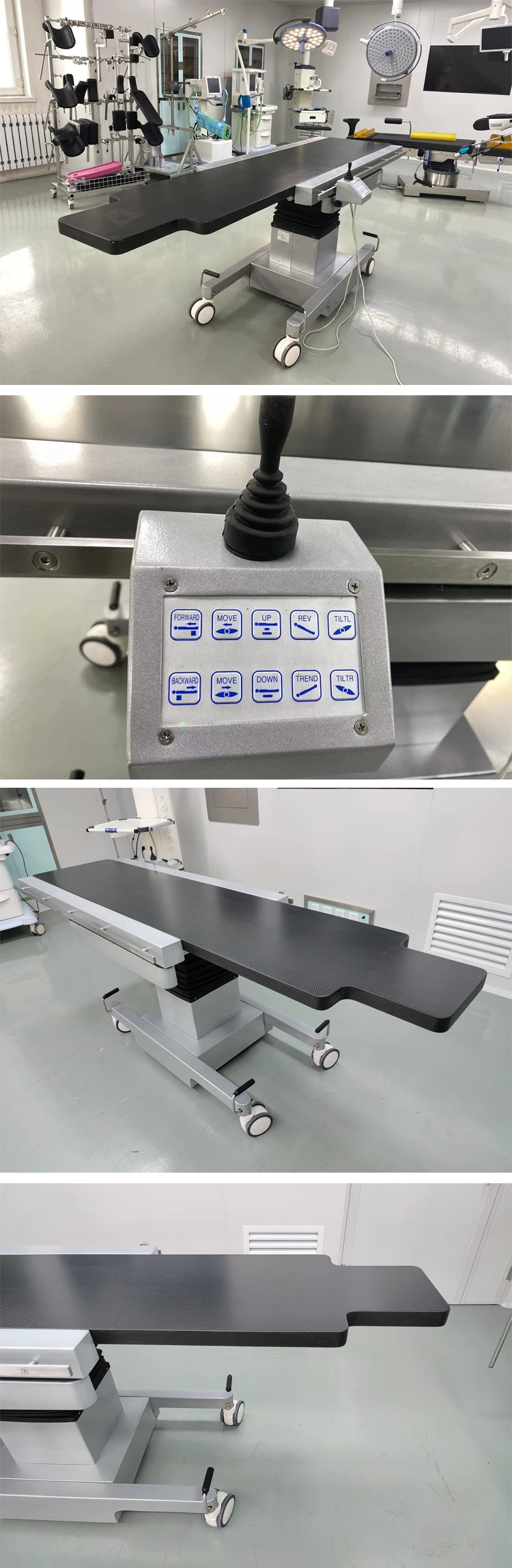 OT Intervention Imaging Fiber C Arm Operating Table Electric For Cardiac Surgery