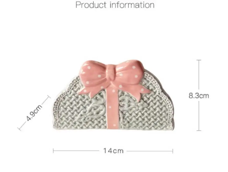 Creative Relief Napkin Rack For Kitchen Table Vertical Storage Rack Coffee Shop Ceramic Tissue Holder