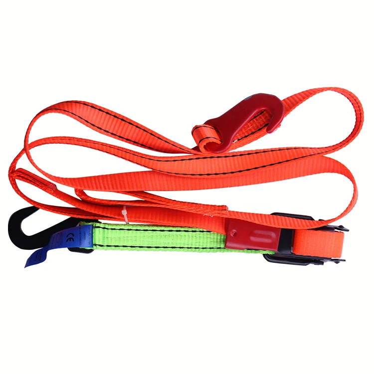 black cam buckle tie down strap with deep color polyester webbing