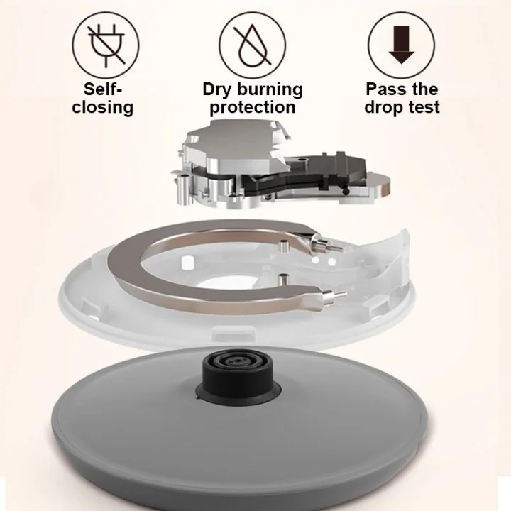 Wholesale Price Household Double Stainless Steel Automatic Power-off Electric Kettle 2200w High Power