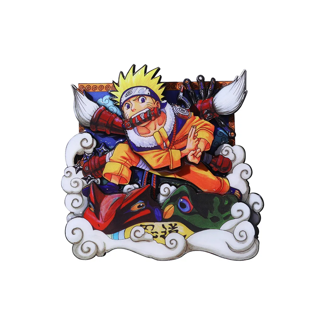 9 дизайнерских деревянных магнитов на холодильник для фанатов аниме ниндзя Узумаки Акацуки Итачи
