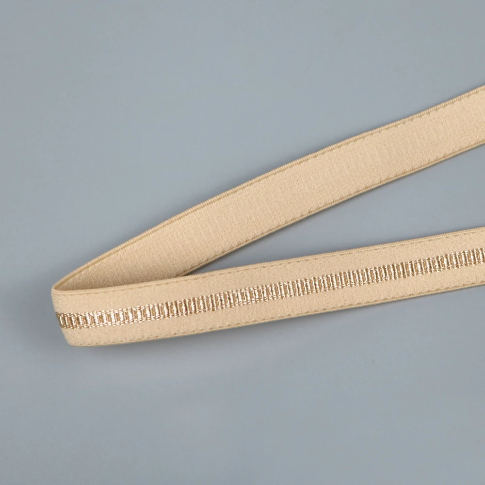 Nylon Spandex Jacquard Elastic Shoulder Tape Flat Matt Elastic Bra Strap