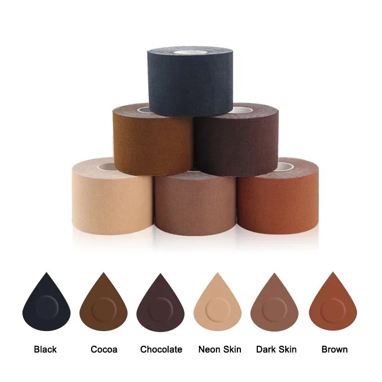 Manufacturer 2.5inch 5 Meter (5.0 Cm Wide) Adhesive Vegan Strong Hypoallergenic Brown Boob Tape For Women