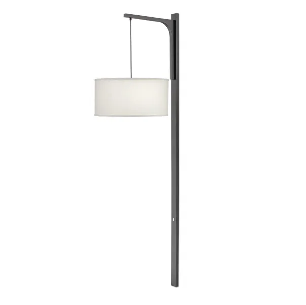 UL listed IHG Hilton hotel suite headboard bedside modern long wall mounted hanging pendant Lamp with power outlet
