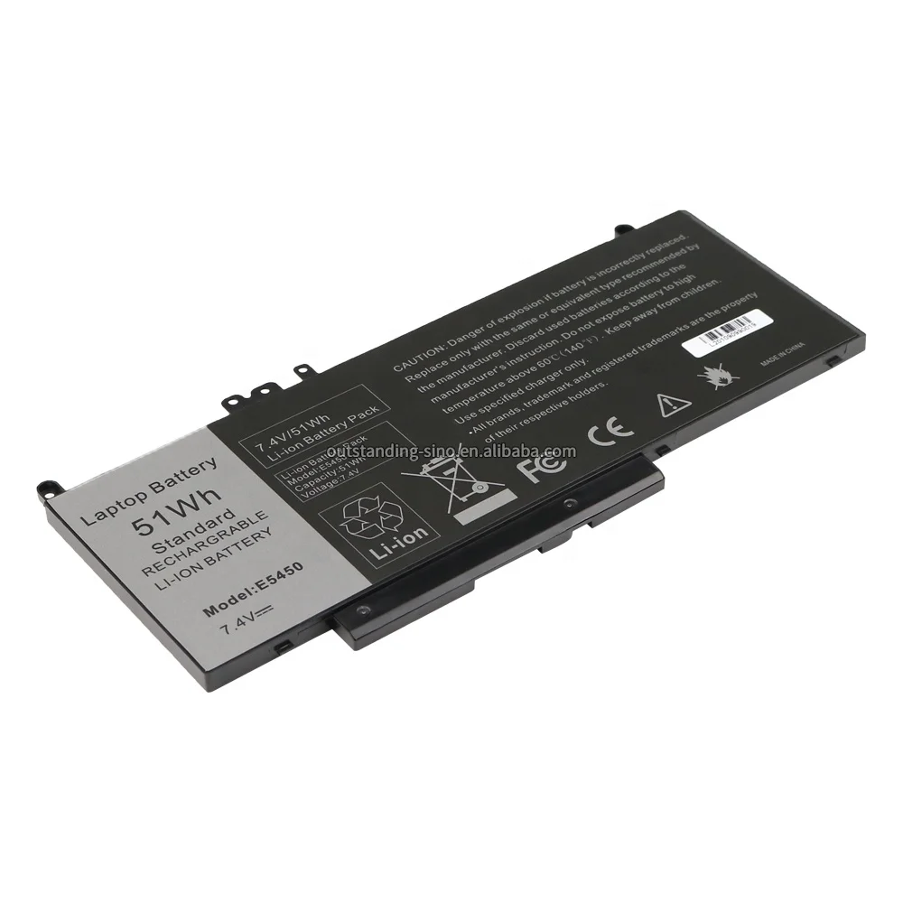 Replacement battery for DELL E5450 E5550 E5570 7.4V 51Wh 6MT4T G5M10