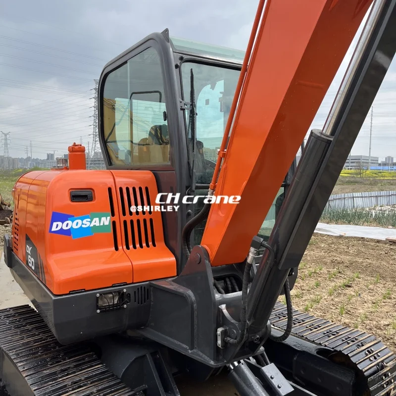 6-тонный землеройный экскаватор doosan dx60 60 dx55 dx75 dx130 dh55 гусеничный doosan60 с низким рабочим временем