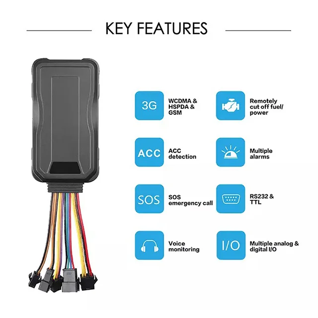 3G Concox jimi tracksolid vehicle gps tracker GT06E with relay kit