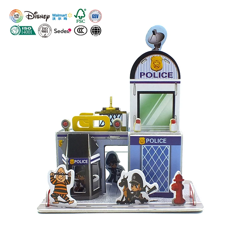 Творческий детей DIY головоломки игрушка пены бумага 3D стереоскопического