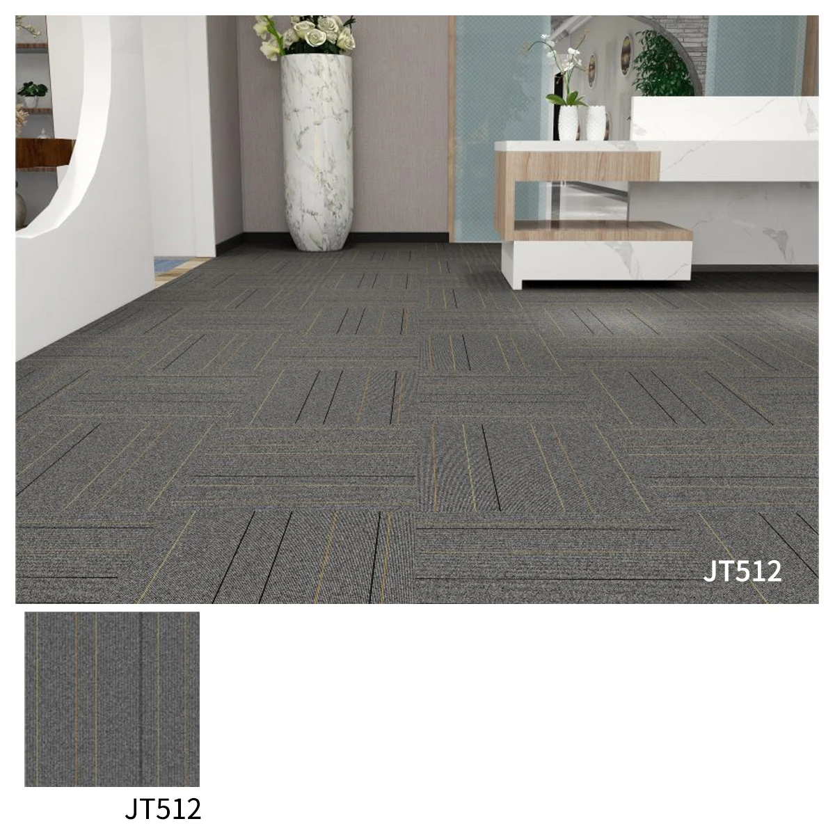 commercial tile mat fire rated carpet 60x60 carpet indoor black flooring office splicing carpet