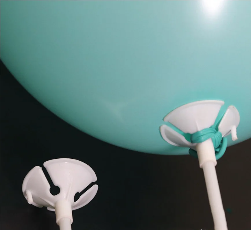 100sets 40cm balloon sticks and cups balloon holder  plastic balloon spare parts white environmental baloon stand
