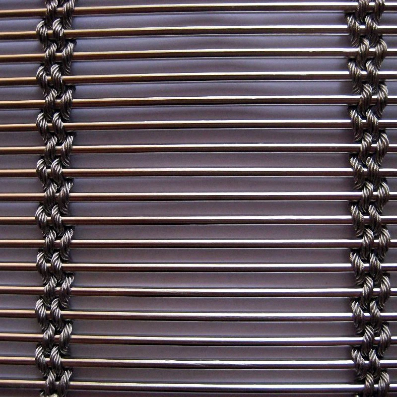 Custom-manufactured Stainless Steel Woven Wire Mesh For Cabinet
