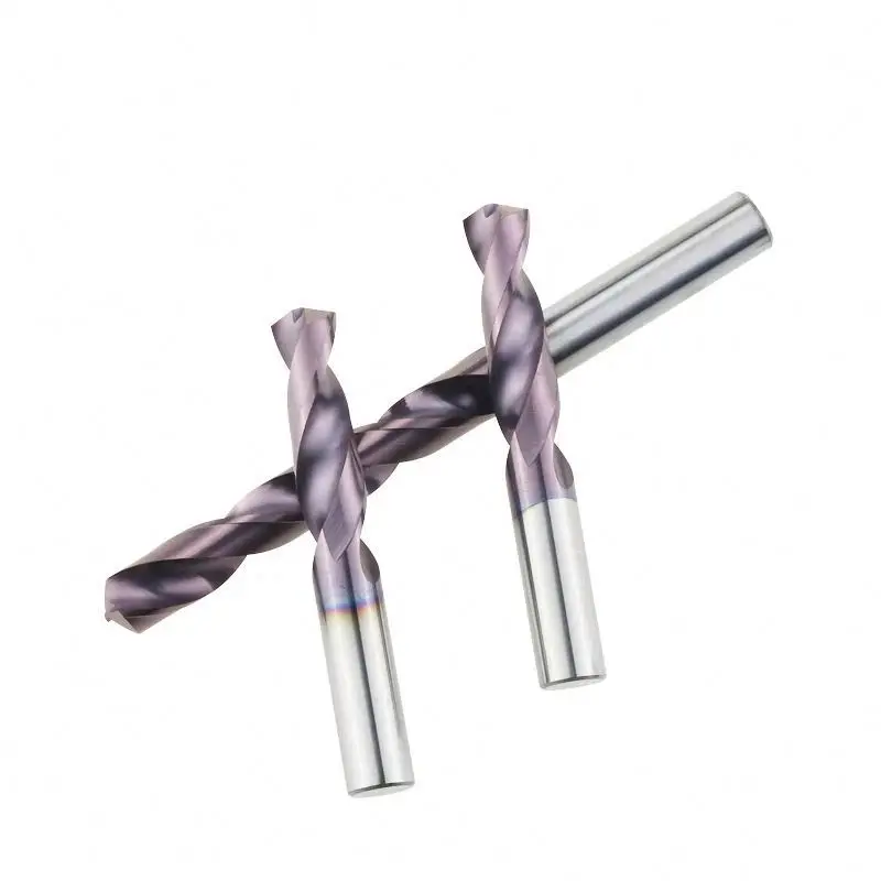 HRC65 Tungsten Carbide Drill Bits for Super Hard Metalworking CNC