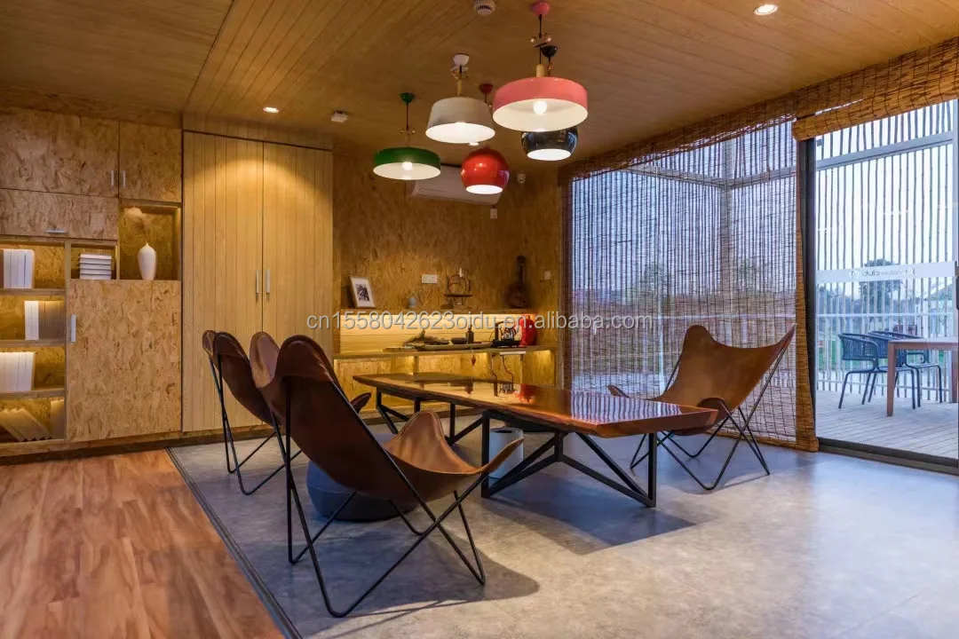 Modern Steel Frame Structure House with Wooden Design Sunshine Container Mobile Activity for Mall Direct Manufacturer Sales