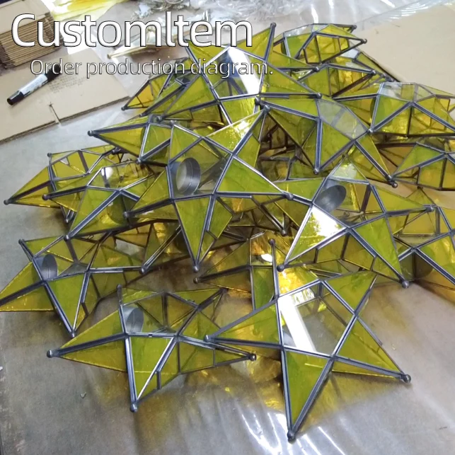 Noolim Metal Star Glass Lantern Hanging Candle Holder For Decorative  Wedding Party Home Decoration Birthday Party